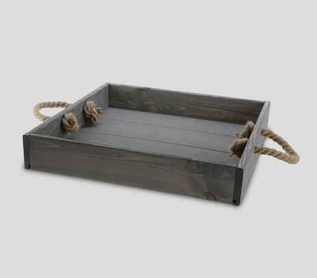 Crate-themed serving trays