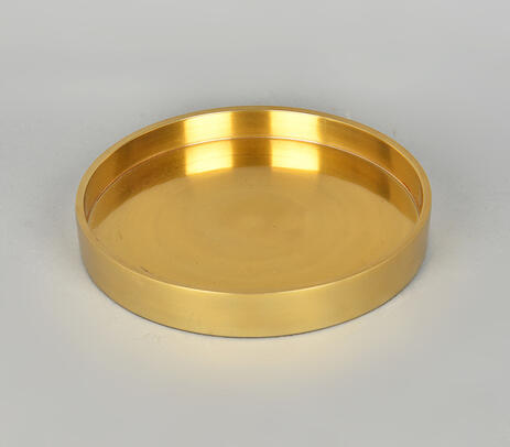 Gold toned serveware