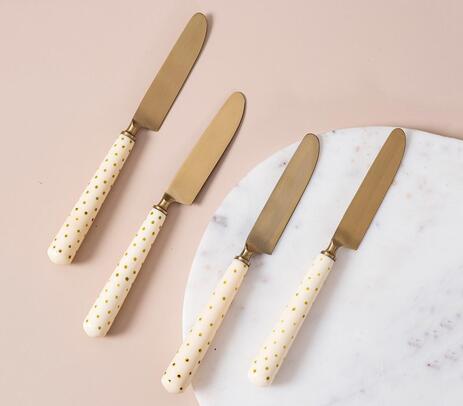 Stainless steel butter knives (set of 4)