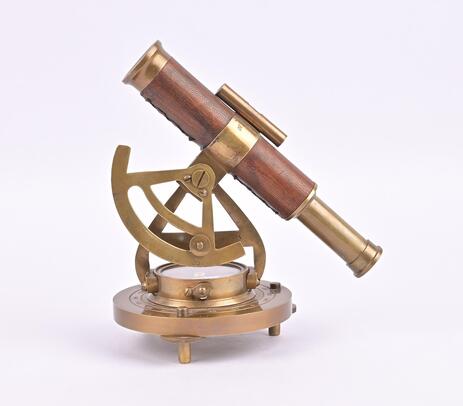 Antique theodolite compass showpiece