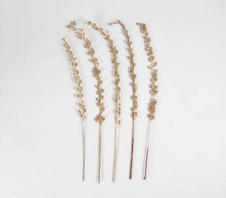 Eco-friendly dried wheat stem sticks (set of 5)