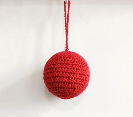 Woolen ball hanging decor