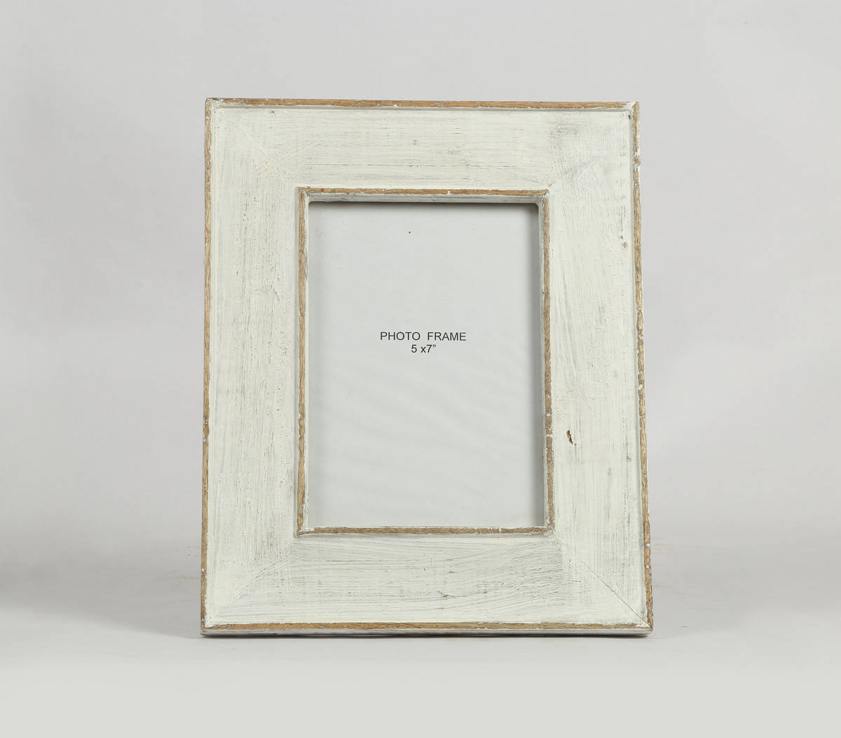 Hand cut recycled wood tabletop photo frame