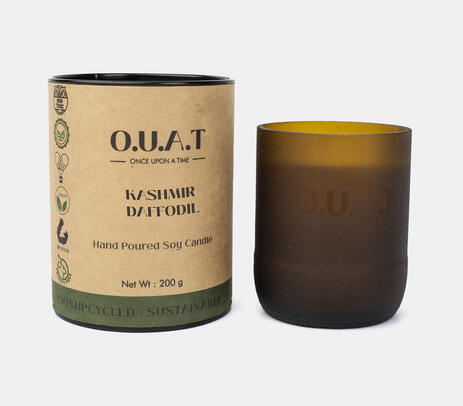Kashmir daffodil hand-poured soy wax jar candle
