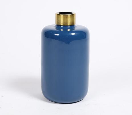 Blue minimal decorative vase