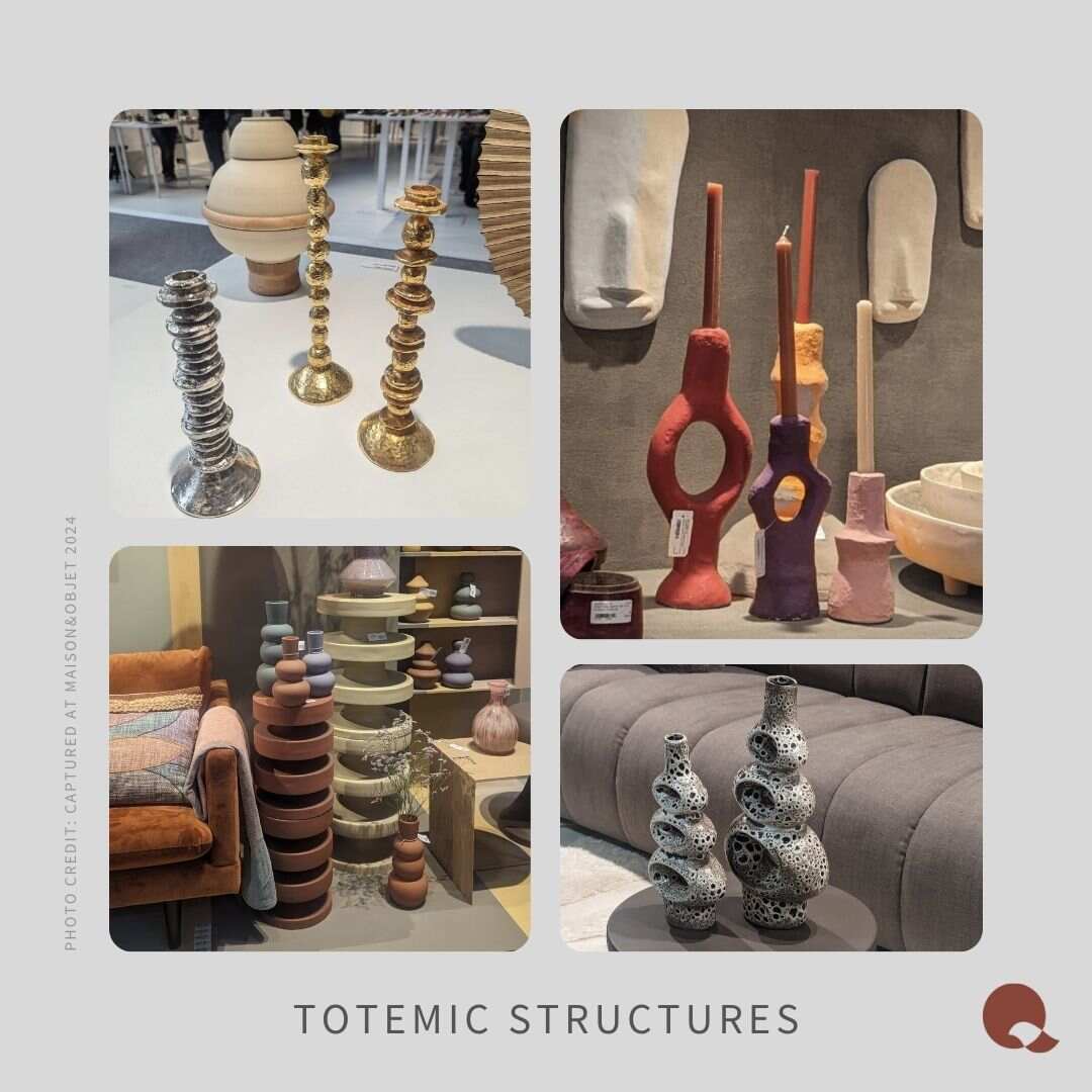 Products at Maison&Objet displaying the Totemic Structures trend