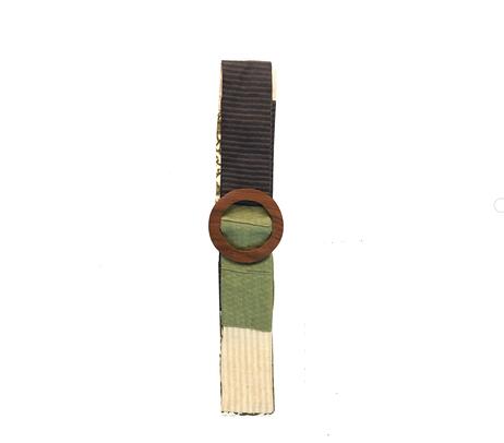 Handloom cotton upcycled fabric women's belt