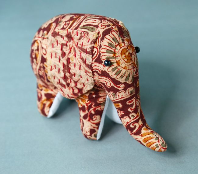 Patchwork elephant soft toy