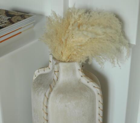 Papier mache ecomix abstract vase | Qalara