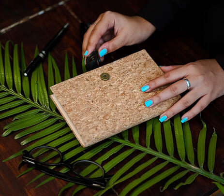 Handmade cork recycled paper diary wholesale | Qalara