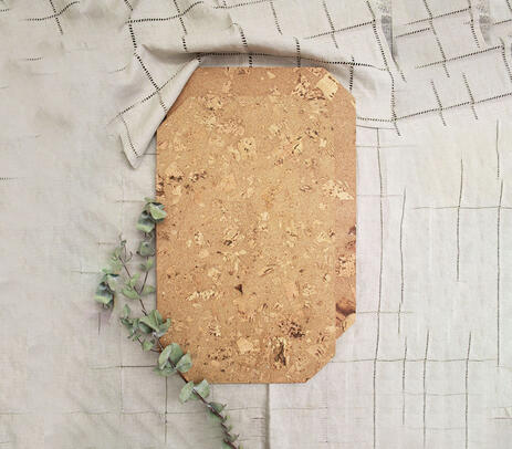 Hand cut cork placemats