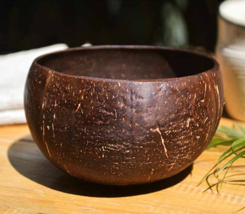 Handcrafted coconut shell bowl | Qalara
