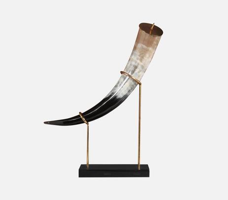 Handmade horn & mango wood showpiece