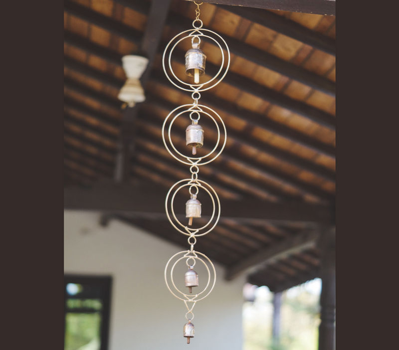 Recycled iron & copper coated kutch chime